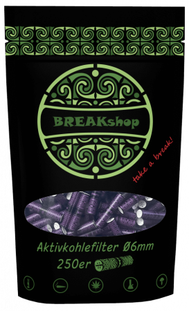 BREAKshop Aktivkohlefilter 6mm 250 Stk.